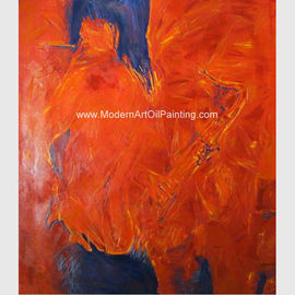 لوحة زيتية فنية حديثة للمرأة ، لوحات فنية تجريدية تدخن ساكسفون