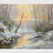 مؤطرة مخصصة لوحة المناظر الطبيعية الشتوية مع سنو نيو - النمط الكلاسيكي