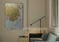 محكم قماش الذهب اللوحة مجردة سميكة الطلاء جدار الفن للديكور المنزل