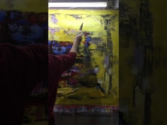 لوحة فنية تجريدية ملونة من القماش لديكور المنزل