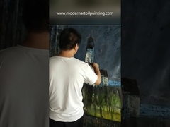 لوحة سكين اللوحات الزيتية الحديثة قماش الفن لديكور المنزل