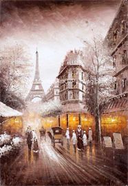 مشهد الشارع باريس النفط الطلاء سكين فندق النفط الطلاء على قماش
