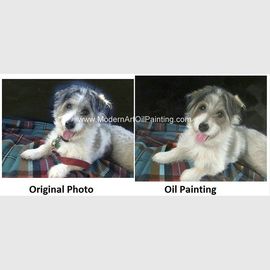الحيوانات الأليفة مخصص النفط الطلاء صور شخصية الكلب صورة اللوحة هدية فريدة من نوعها