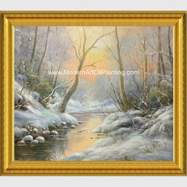 مؤطرة مخصصة لوحة المناظر الطبيعية الشتوية مع سنو نيو - النمط الكلاسيكي