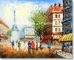 سميكة النفط باريس شارع المشهد قماش اللوحة الهدايا الترويج تظهر مخصص الحجم اللون