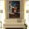 لوحة زيتية للناس مؤطرة مصنوعة يدويًا من لوحات حرب نابليون 60 × 90 سم