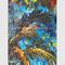 مرسومة باليد لوحة سكين النفط اللوحة البحرية المناظر البحرية خليج المكسيك جدار الفن الديكور