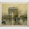 50x60 سنتيمتر قوس النصر لوحة زيتية قماش باريس شارع قديم اللوحات الزيتية