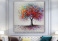 لوحة زيتية فنية حديثة ملونة تجريدية مرسومة يدويًا لوحة شجرة لغرفة المعيشة 32 &quot;X 32&quot;