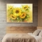 لوحة زيتية سكين عباد الشمس لوحات الزهور جدار الفن لغرفة النوم